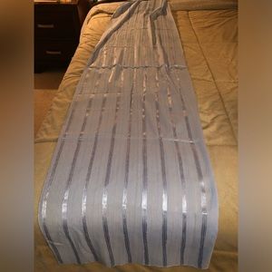 Baby blue sheer scarf